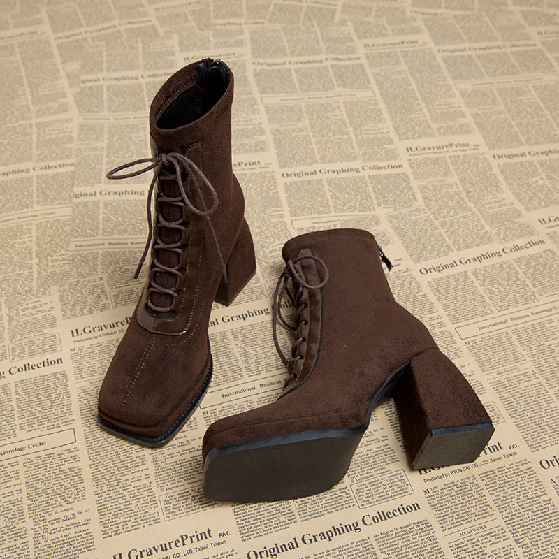 Ultra-high Heel Short Martin Early Autumn Women's Boots