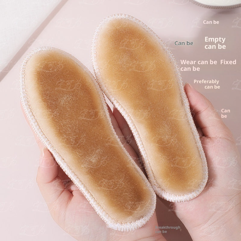 Children's Warm Insole Winter Fleece-lined Thickened Super Soft Sweat Absorbing And Deodorant