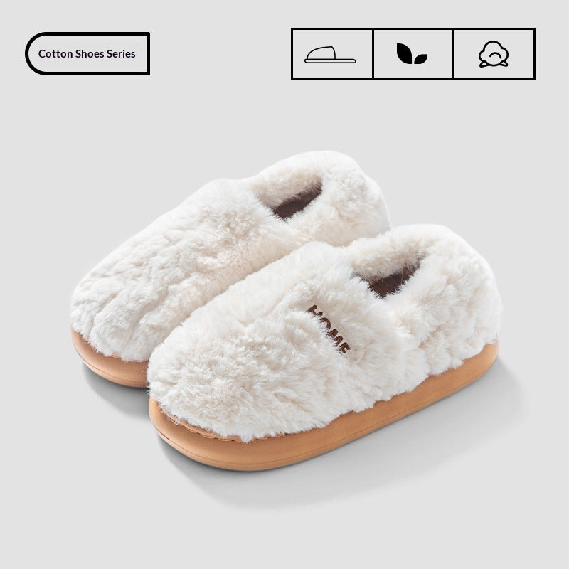 Indoor Home Warm And Anti-slip Cotton Slippers For Men
