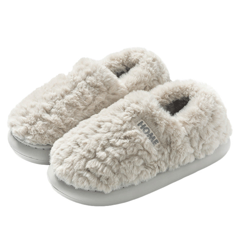 Indoor Home Warm And Anti-slip Cotton Slippers For Men